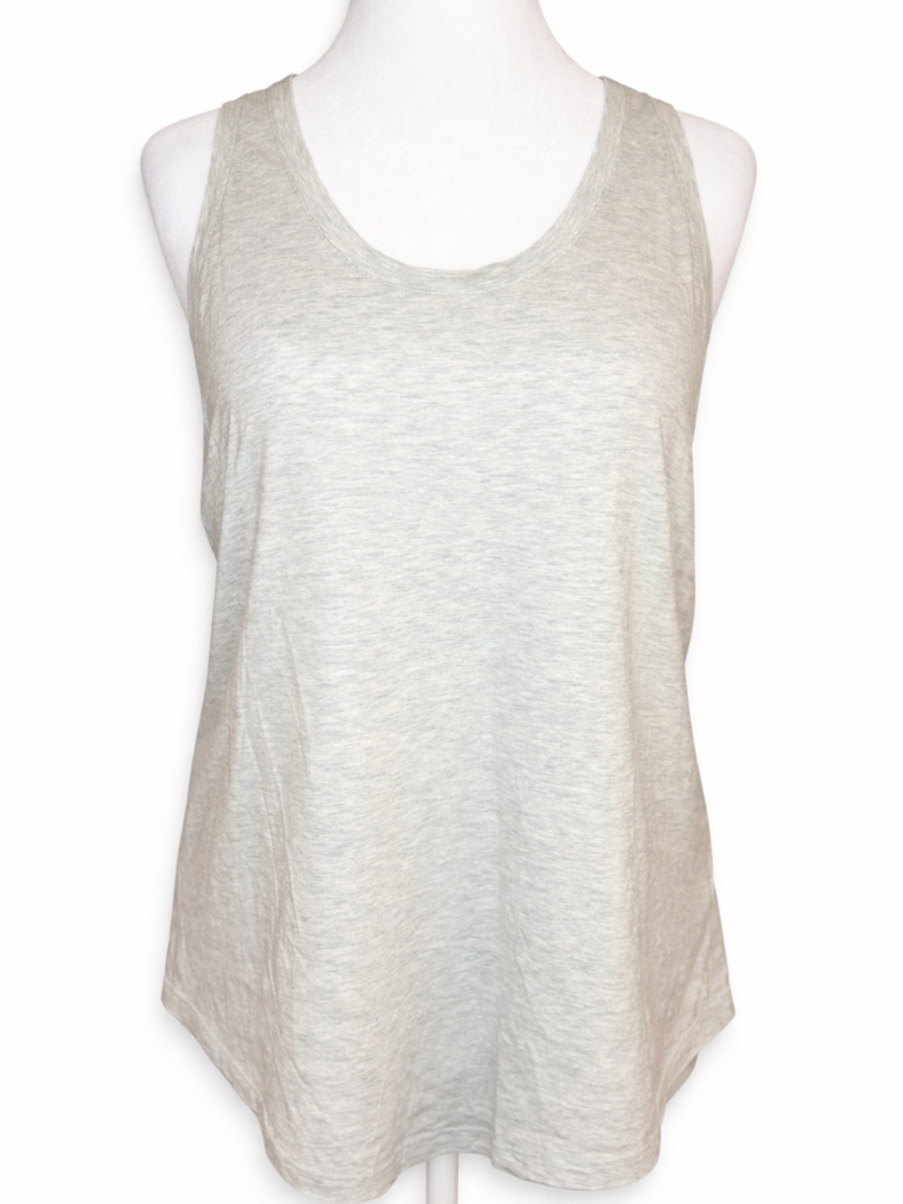 Lululemon Heathered Cream Racerback Tank Size 14 Athletic Top
